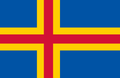 Premium Aland islands flag